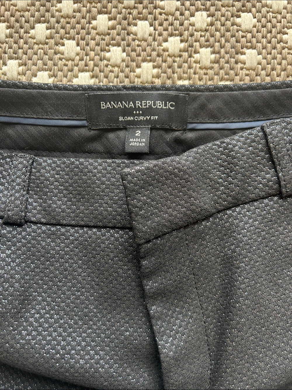 NWOT Banana Republic Sloan Curvy Fit Shimmering Pants (2) - Picture 4 of 7